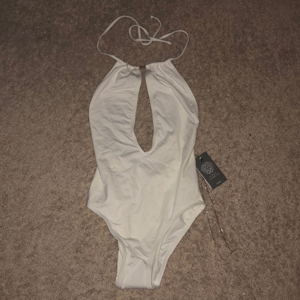 NWT Vince Camuto White one piece swim